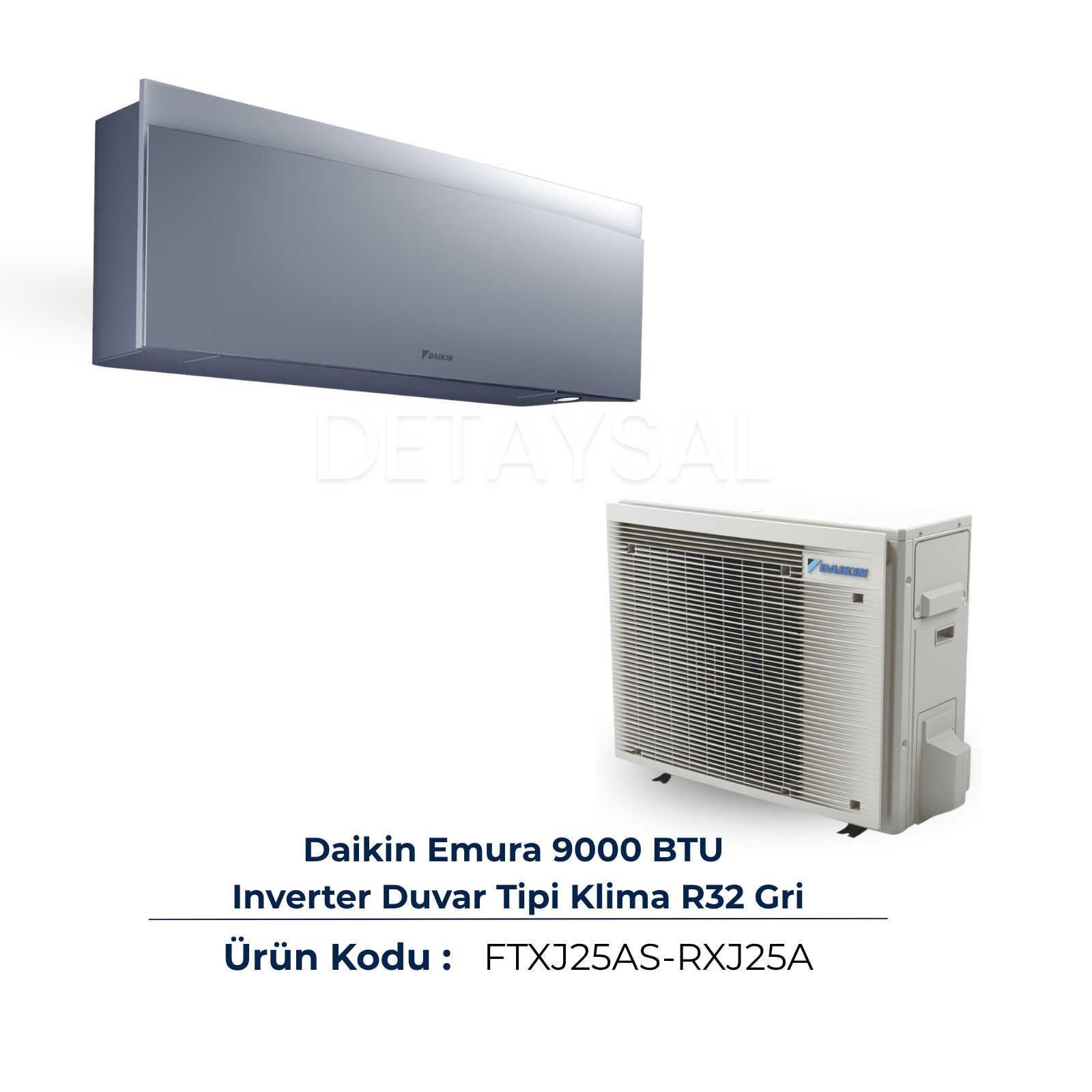 Daikin Emura 9000 BTU Duvar Tipi Klima Gümüş (FTXJ25AS)