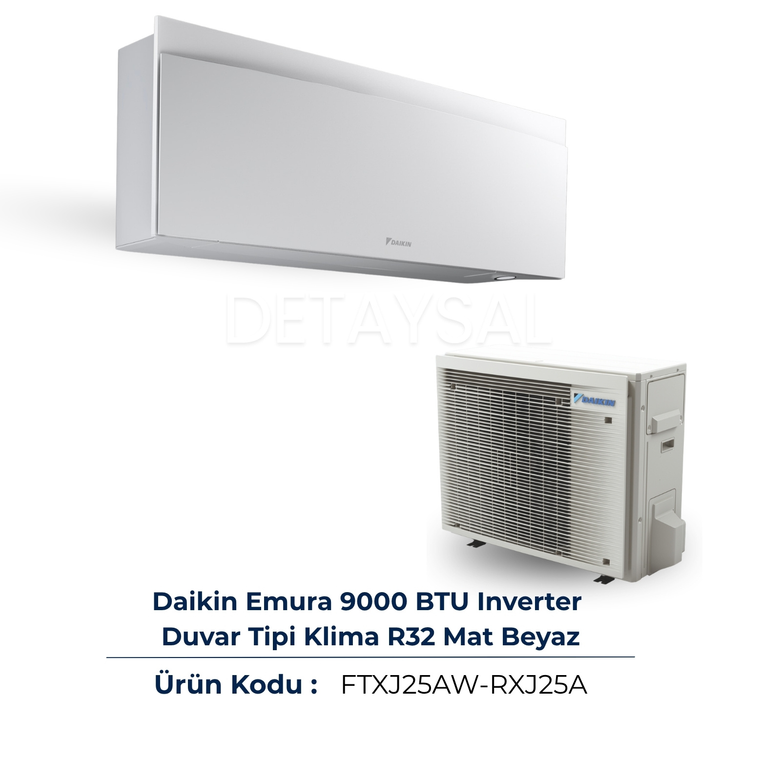 Daikin Emura 9000 BTU Duvar Tipi Klima Mat Beyaz (FTXJ25AW)