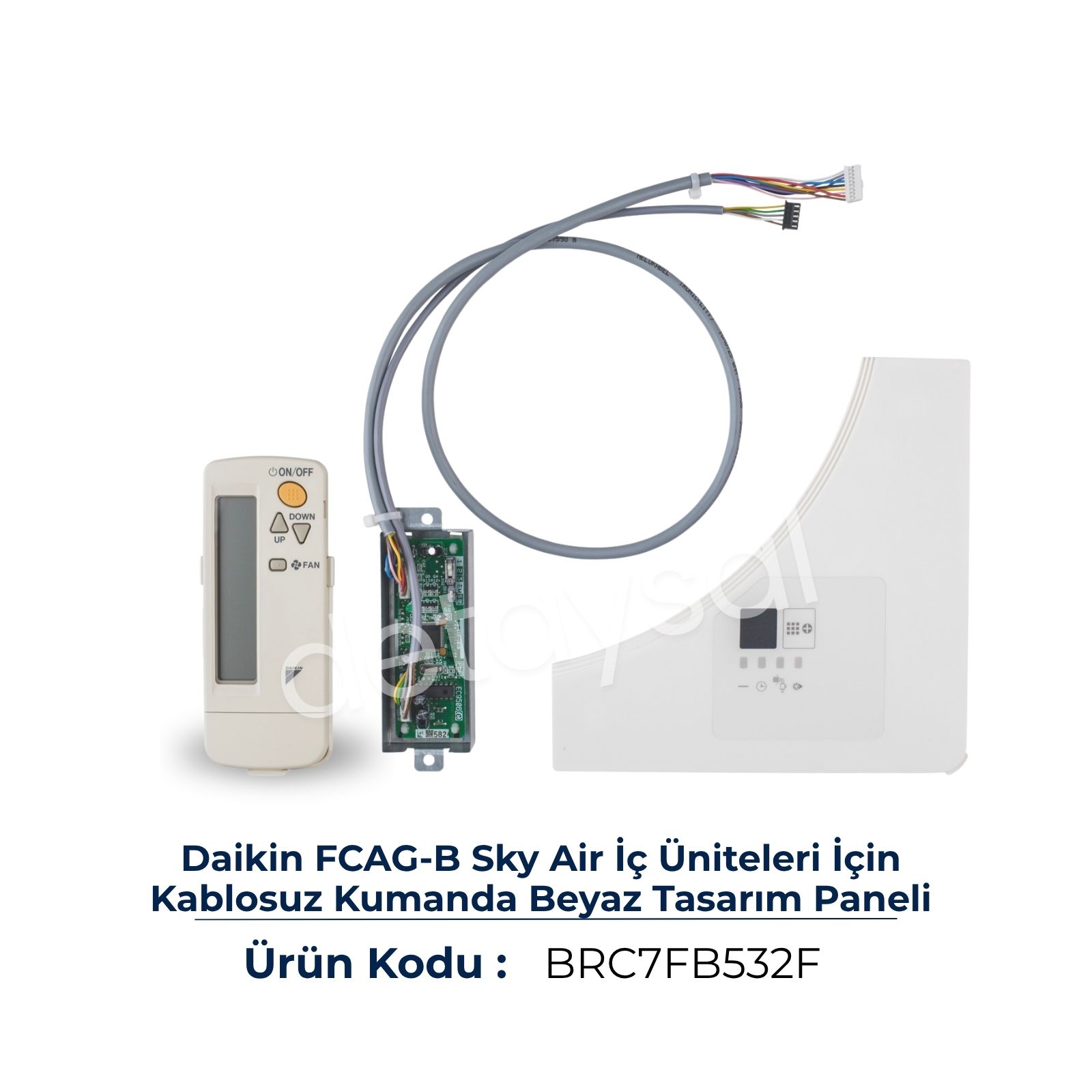 Daikin Beyaz Tasarım Panel Kablosuz Kumanda BRC7FB532F