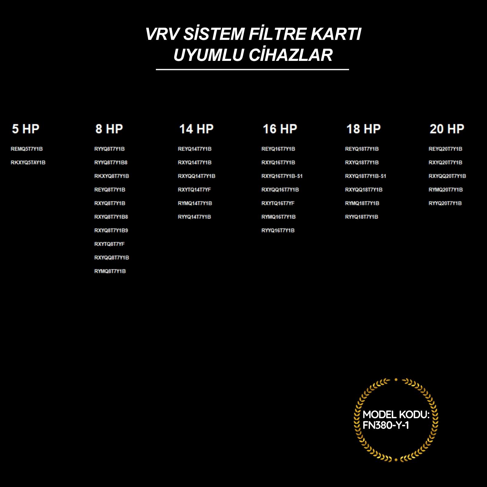 Daikin VRV Sistem Filtre Kartı FN380-Y