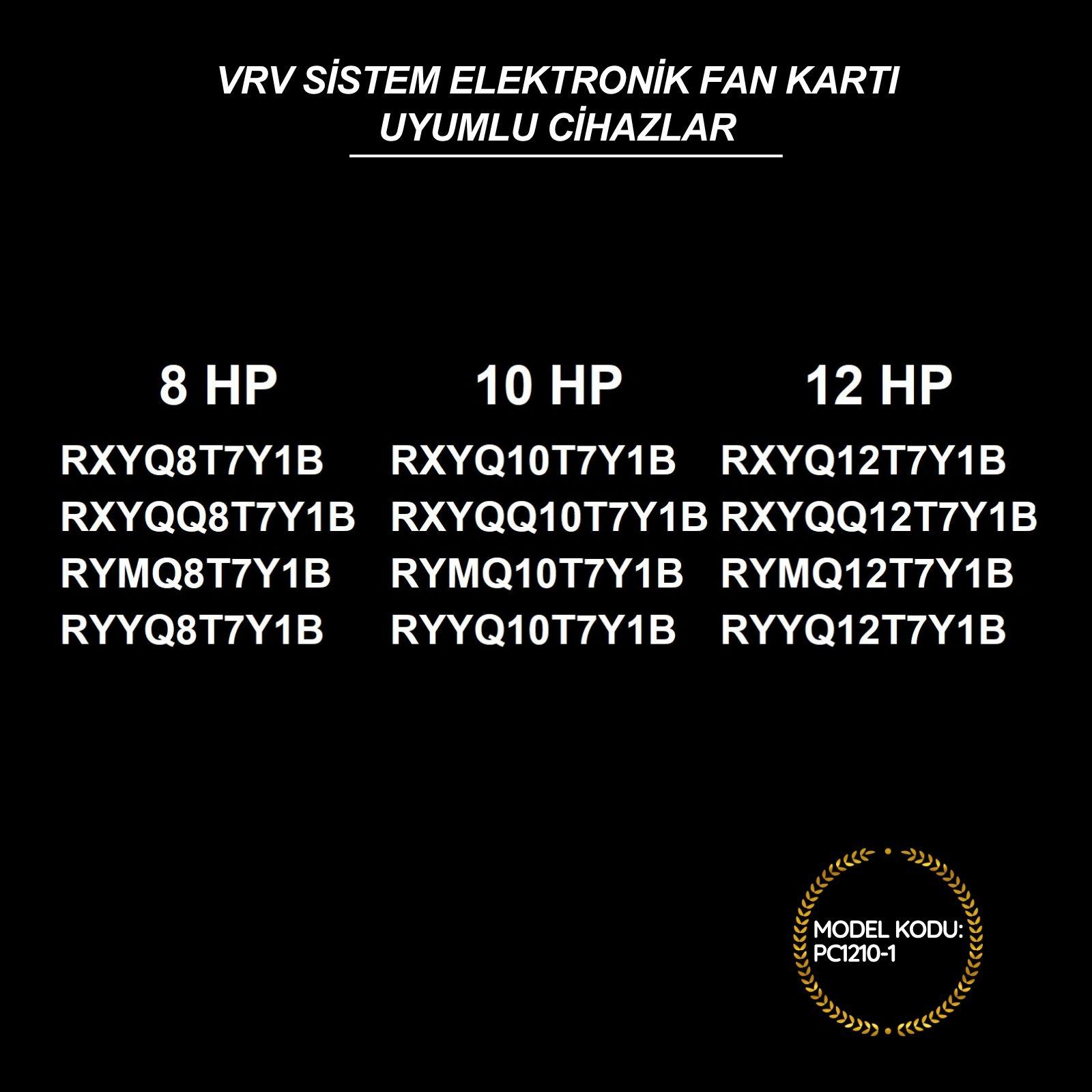 Daikin VRV Sistem Elektronik Fan Kartı PC1210-1