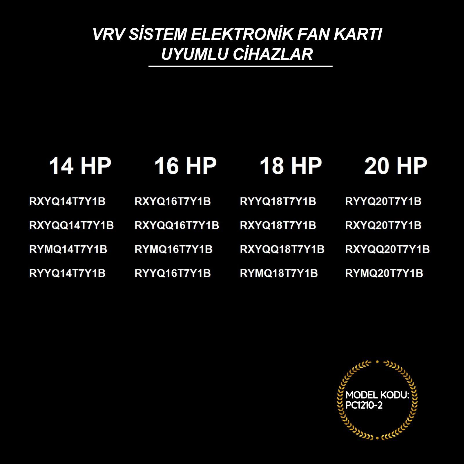 Daikin VRV Sistem Elektronik Fan Kartı PC1210-2