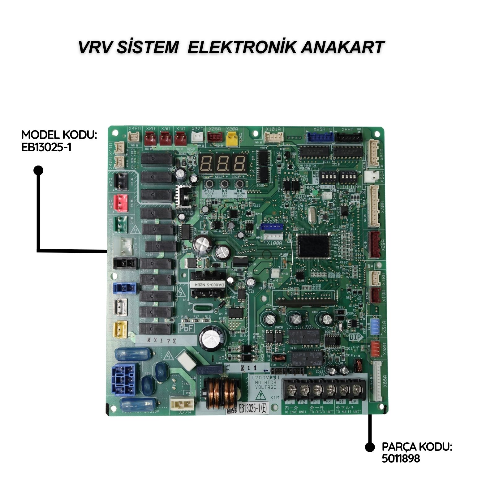 Daikin VRV Sistem Elektronik Anakart EB13025-1