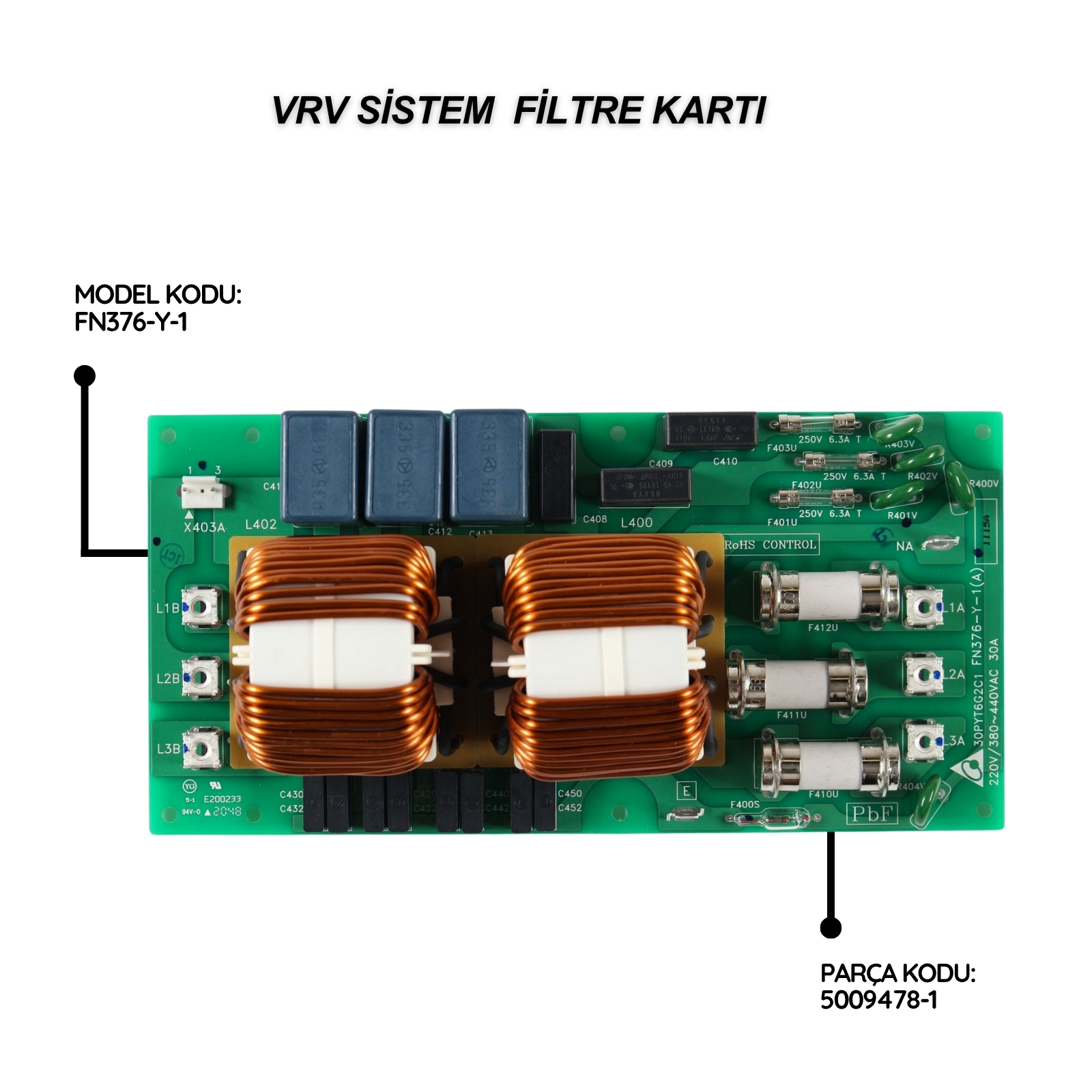 Daikin VRV Sistem Filtre Kartı FN376-Y