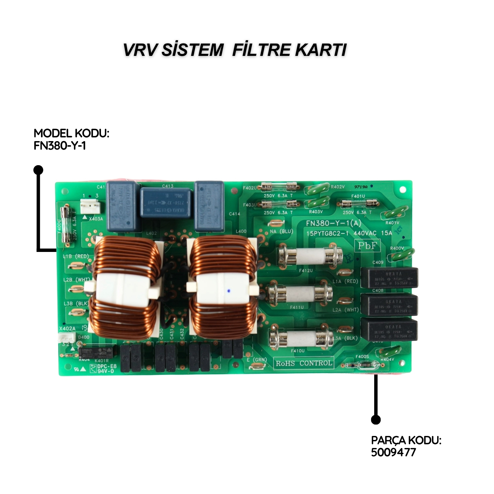 Daikin VRV Sistem Filtre Kartı FN380-Y