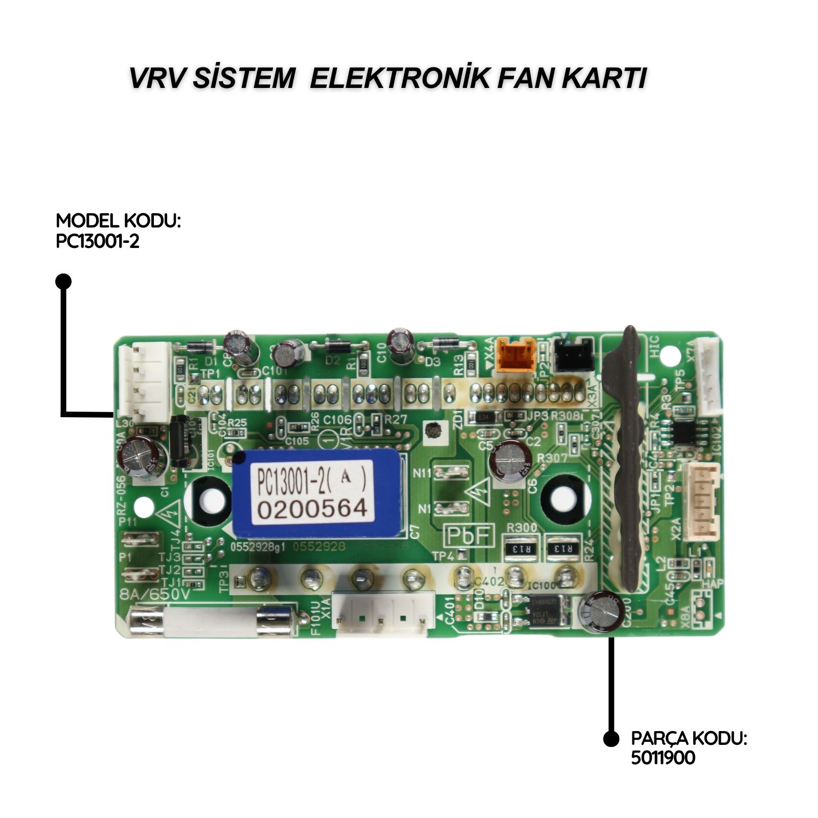 Daikin VRV Sistem Elektronik Fan Kartı PC13001-2
